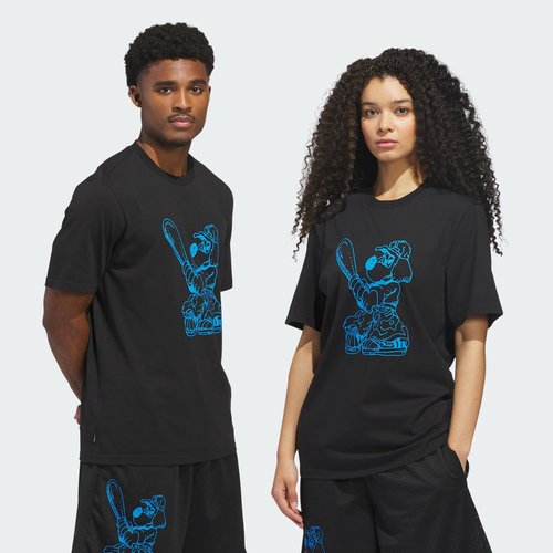 adidas SKATEBOARDING x KOGANCULT DOG TEE - Black/Lucid Ray Blue - KC6304