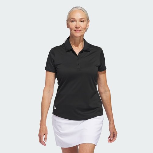 adidas Solid Performance Short Sleeve Polo Shirt - Black - IN9924