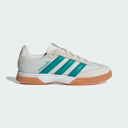 adidas Spezialist Indoor | Cream | Size 5 - Off White/Pure Teal/Cloud White - JP7281