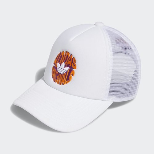 adidas Spiral Trucker Hat - White/Bright Orange/Pink - GC4001