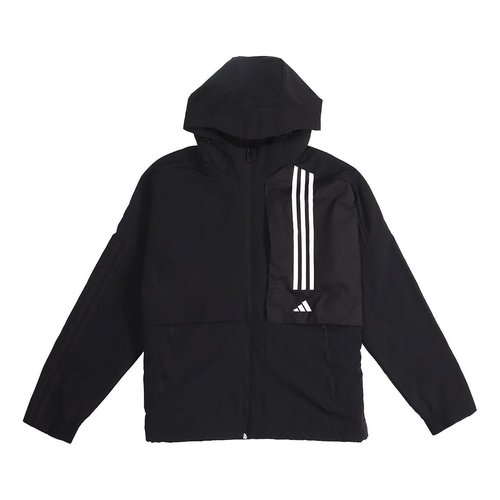 adidas Sports Woven Hooded Jacket - Black - FM9400