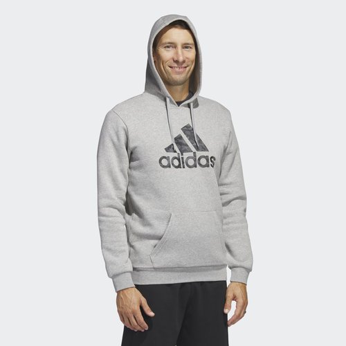 adidas Sportswear Camo Hoodie - Medium Grey Heather - HA7210