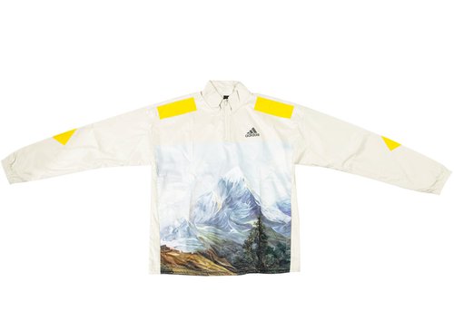 adidas Sportswear Mountain Graphic Half-Zip Sweatshirt - Aluminum/Black - GL5698
