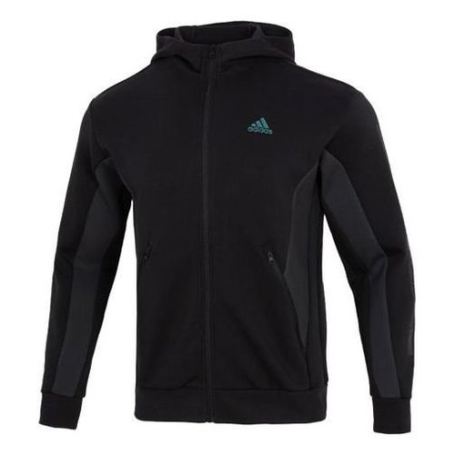 adidas St Blok Knjkt Athleisure Casual Sports Solid Color Hooded Jacket Black - HM2992