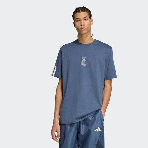 adidas Stadium Ticket Loose Graphic Tee - Preloved Ink - JM6472