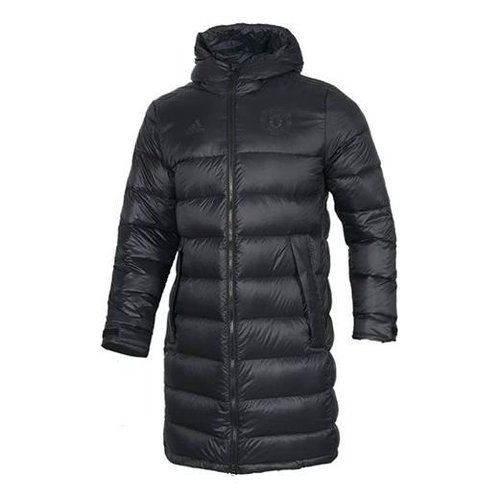 adidas Stay Warm Solid Color Soccer/Football hooded down Jacket - Black - FU1316