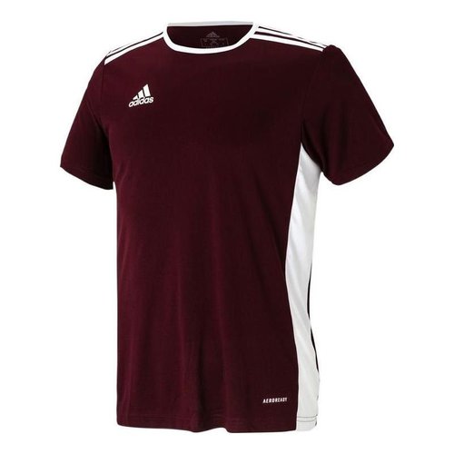 adidas Stripe Printing Brand Logoblock Round Neck Short Sleeve Red - Multi-Color - CD8430