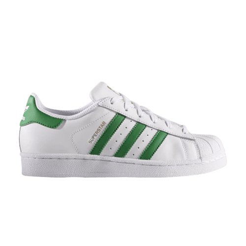 adidas Superstar Foundation - White/Green/Metallic Gold - S81017