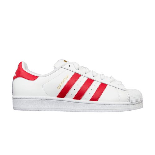 adidas Superstar Foundation - Ftwwht/Scarle/Ftwwht - B27139