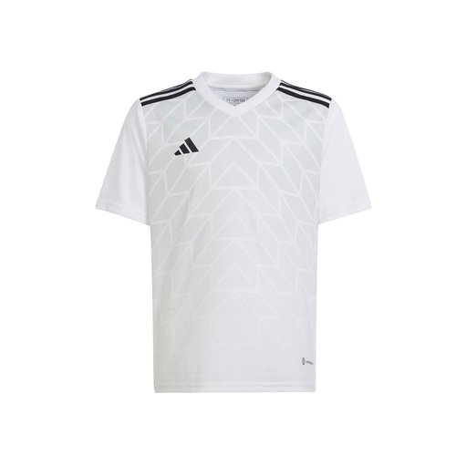 adidas T Icon 23 V Neck Short Sleeve Soccer Jersey - White - HR2651