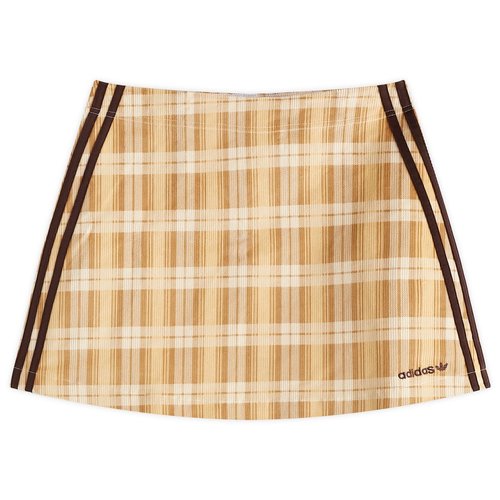 adidas Tartan Skirt - Sand Strata/Magic Beige/Wonder White - IX7414