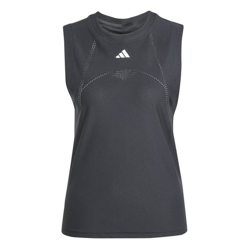 adidas Tennis Climacool Match Crew Neck Athletic Tank Top - Black - JN6902