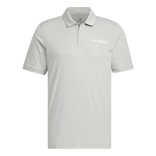 adidas Terrex Logo Polo Shirts - Grey - IC4415