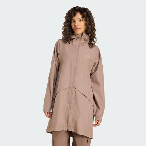 adidas Terrex Multi 2 Layer CLIMAPROOF Rain Parka Jacket - Trace Brown - KA7033