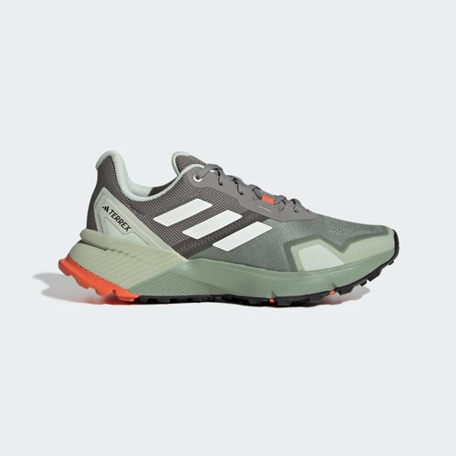 adidas Terrex Soulstride Trail - Silver Green/Off White/Semi Impact Orange - JI1923