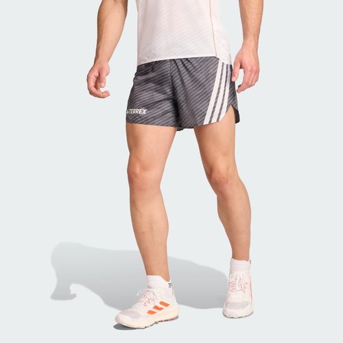 adidas Terrex Techrock Allover Print Shorts - Black - JW5318