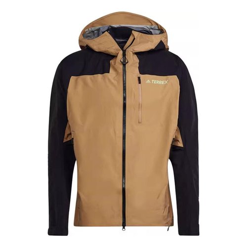 adidas Terrex Techrock GORE-TEX PRO Rain Jacket - Tan/Black - HA5517