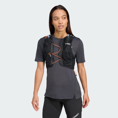 adidas Terrex Trail Running Techrock Vest 5 L - Black/White/Impact Orange - IW3651