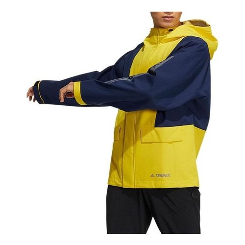 adidas Terrex Windbreaker Jackets - Yellow/Navy - GN7560