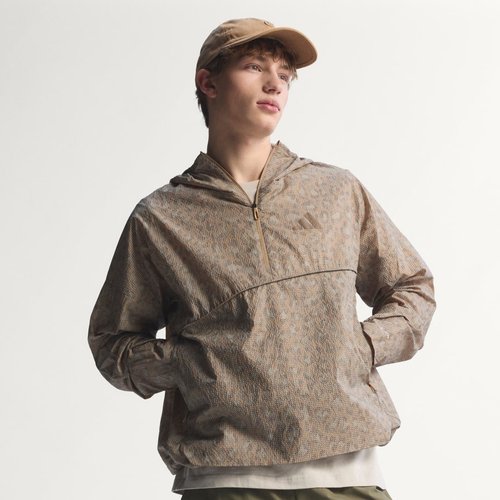 adidas Terrex Xploric CLIMA365 Printed Wind Anorak - Blanch Cargo/Cardboard/Brown Oxide - KE7514