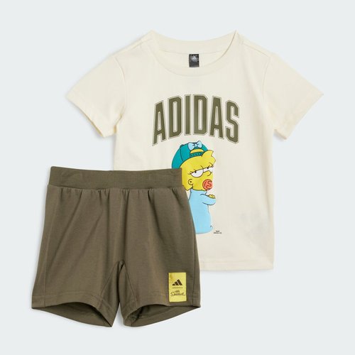 adidas The Simpsons Tee Set - Cream White - JL9174