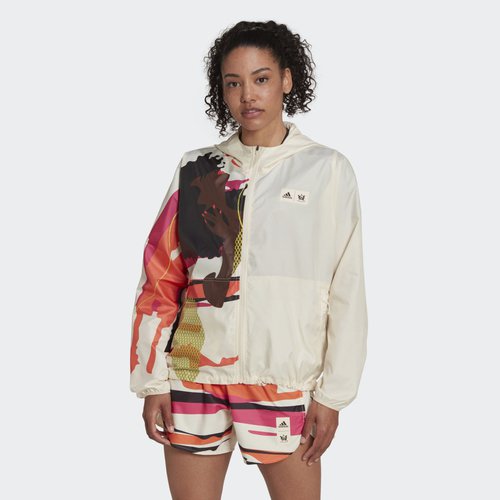 adidas Thebe Magugu Fast Running Jacket - Ecru Tint - HI5626