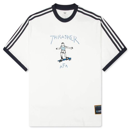 adidas x Thrasher Argentina Gonz Ringer T-Shirt - White - KX4548