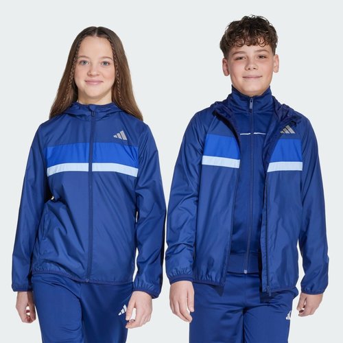 adidas Tiberio Windbreaker - Dark Blue/Royal Blue/Glow Blue - JL7396