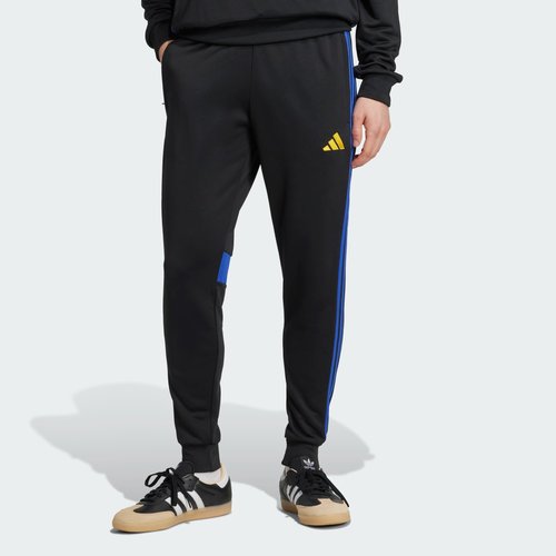 adidas Tiro 25 Essentials Sweat Pants - Black/Semi Lucid Blue/Crew Yellow - JX2231