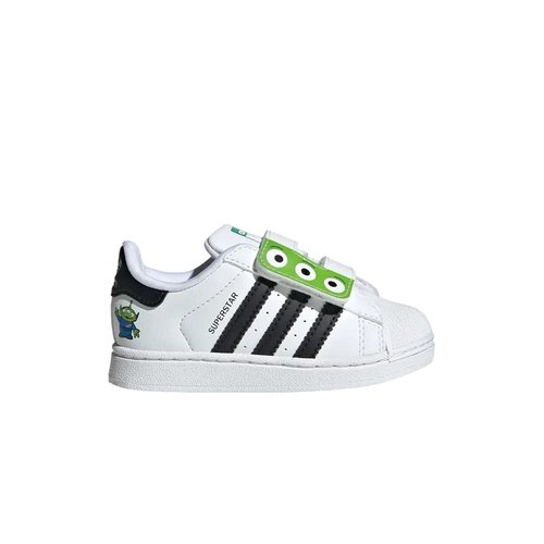 adidas Toy Story x Superstar 2 Comfort Closure I | White | Size 7.5 - Cloud White/Core Black/Semi Solar Green - JI0090