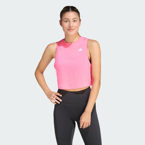 adidas Train Essentials Boxy Workout Tank Top - Lucid Pink - KB7922