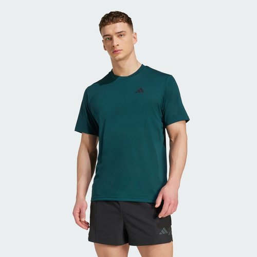 adidas Train Essentials Feelready Training Tee - Aurora Ivy/Black - JW3357