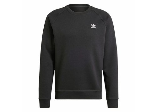 adidas Trefoil Essentials Crew Sweatshirt - Black - IY4932