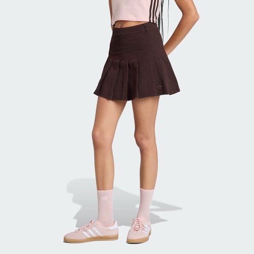 adidas Twill Pleated Skirt - Aurora Coffee - KD5446