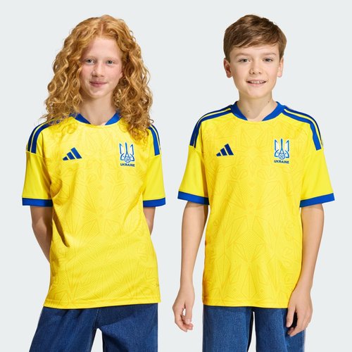 adidas Ukraine 26 Home Jersey - Bright Yellow - JZ4624