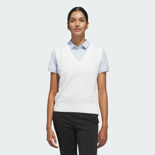 adidas Ultimate365 Tour Knit Vest - White - JX6752