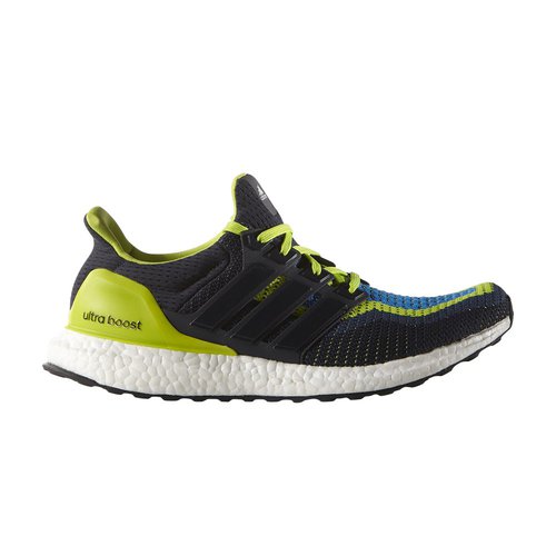 adidas Ultraboost 2.0 - Semi Solar Slime/Dark Navy - AQ4002