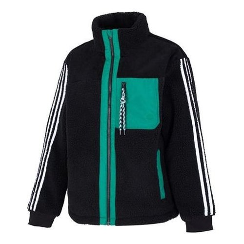 adidas Util Jkt Pad2 Sports Windproof Stripe Stay Warm Jacket Black - HN4772
