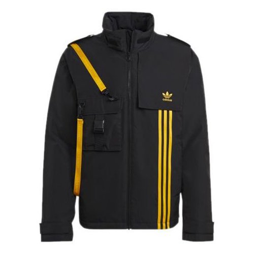 adidas Utility Dwn Jkt Windproof Stand Collar Sports Down Jacket - Black - GJ6738