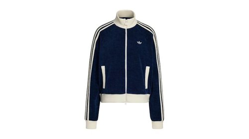 adidas Velour Knit Track Top - Night Indigo - KS7779