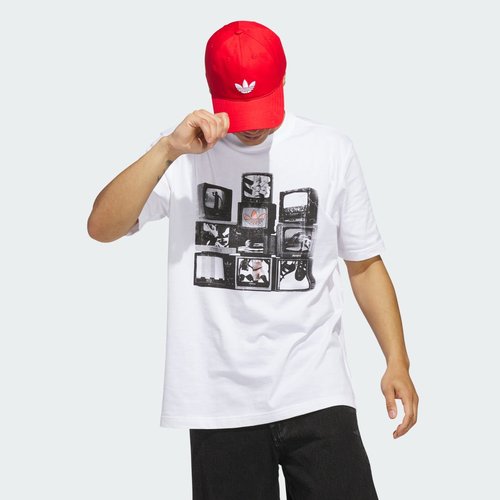 adidas Vintage TV Graphic Tee - White - KC0857