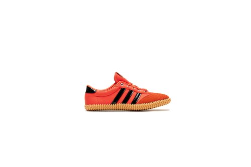 adidas Volley Plimsole - Collegiate Orange/Core Black/Gum - JR5753