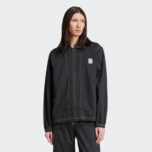 adidas Wabash Nylon Coach Jacket - Black - JP4485