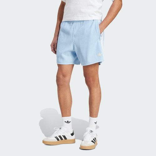 adidas Waffle Knit Sprinter Shorts - Clear Sky/White/Almost Yellow - KC0692