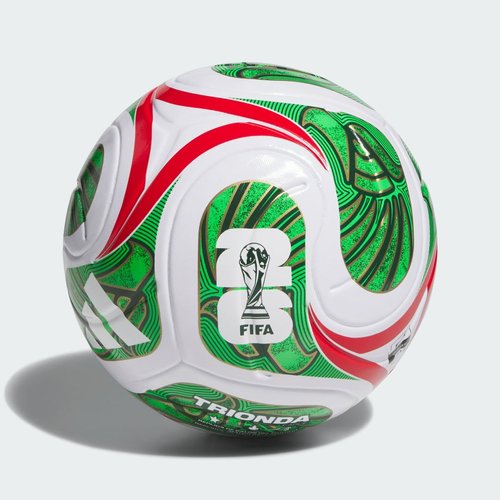 adidas FIFA World Cup 26 Trionda League Mexico Ball - White/Vivid Red/Amazon Green/Flash Lime - JZ5560