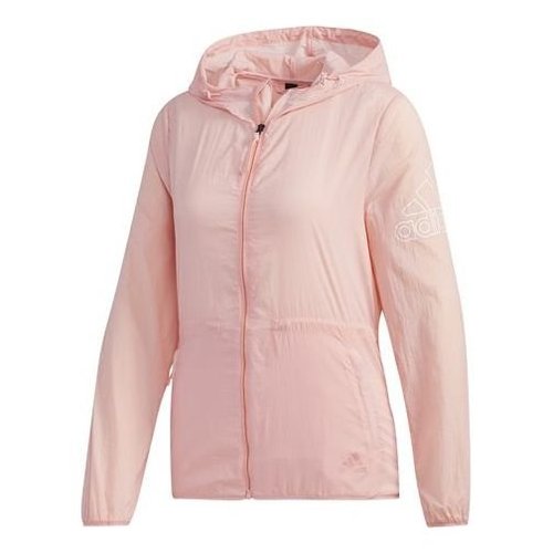adidas Windbreaker Bos Jacket Windproof Pink Red - Pinkred - FT2886