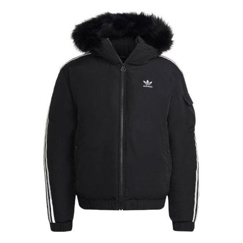 adidas Winter Originals Bomber Jacket Asia Sizing - Black/White - HR4435