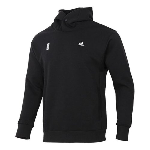 adidas Wj Swt Hood Printing Sports Pullover - Black - GP0912