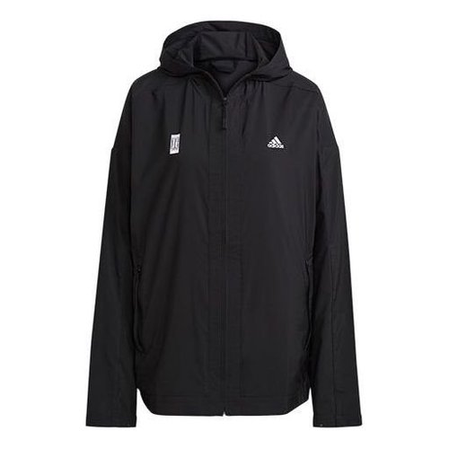 adidas Wj Wb Series Sports hooded Windproof Jacket - Black - GU1764
