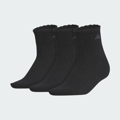 adidas Sport Fashion 3-Pack Quarter Socks - Black/Carbon - JL2701